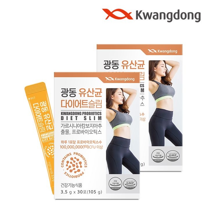 광동 [공식] 광동 유산균 다이어트 30포 2박스 / 모유유래 유산균 가르시니아