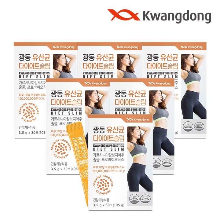 광동 [공식] 광동 유산균 다이어트 30포 6박스 / 모유유래 유산균 가르시니아