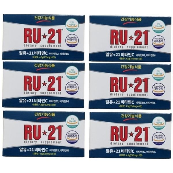 레모나 [하프클럽]알유21 비타민C 750mg 6정 x 6박스 RU21