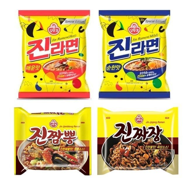 오뚜기 진시리즈 오뚜기라면 4종 20봉 오뚜기진라면 진라면 진짬뽕 진짜장