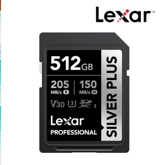 LEXAR)SDXC SD카드 카메라메모리카드 Professional SILVER PLUS 512GB