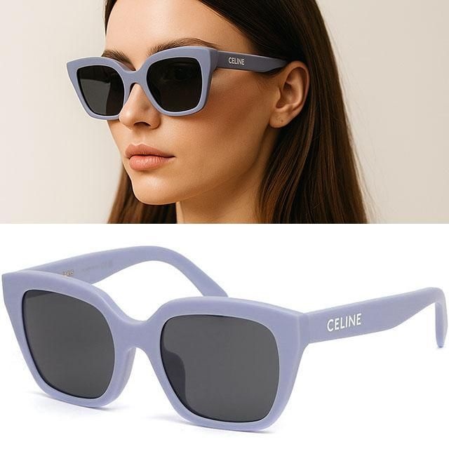 셀린느 모노크롬 03 선글라스 CL40198F 78A 명품 패션 라일락 스퀘어 뿔테 아시안핏