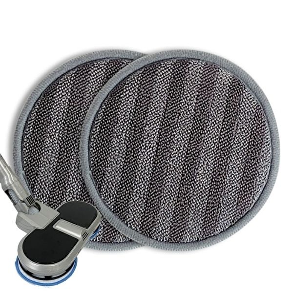 로엘듀스핀 극세사 청소기 호환 회전 걸레 원형 리필 패드15cm/2p