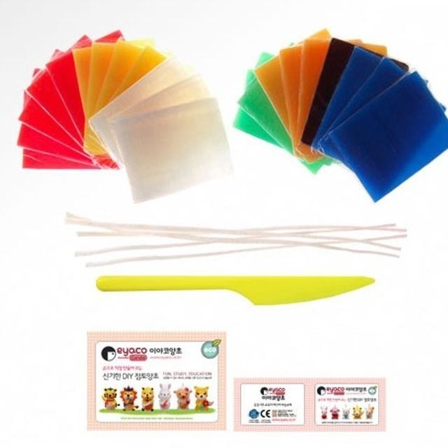 이야코 이야코 양초점토 이야코 20장 심지5개 양초만들기 43176