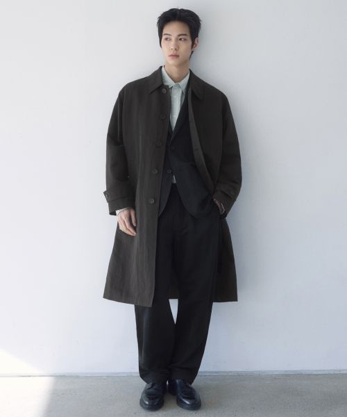 무신사 스탠다드 스탠다드 시티 워커스 카머 싱글 트렌치 코트 그레이 1622435