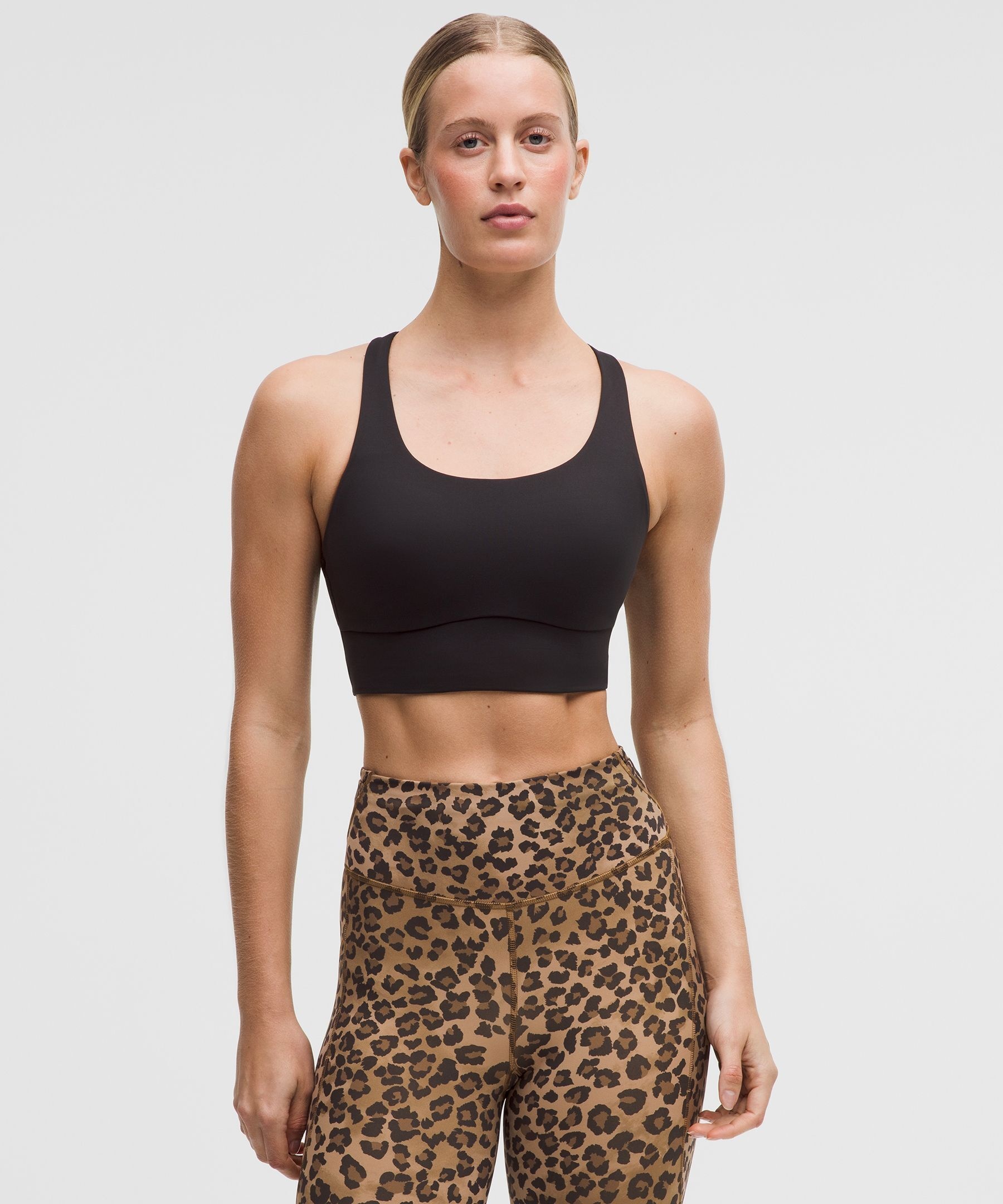 룰루레몬 에너지 롱라인 브라 x이볼브 - BLK/TLMU X029