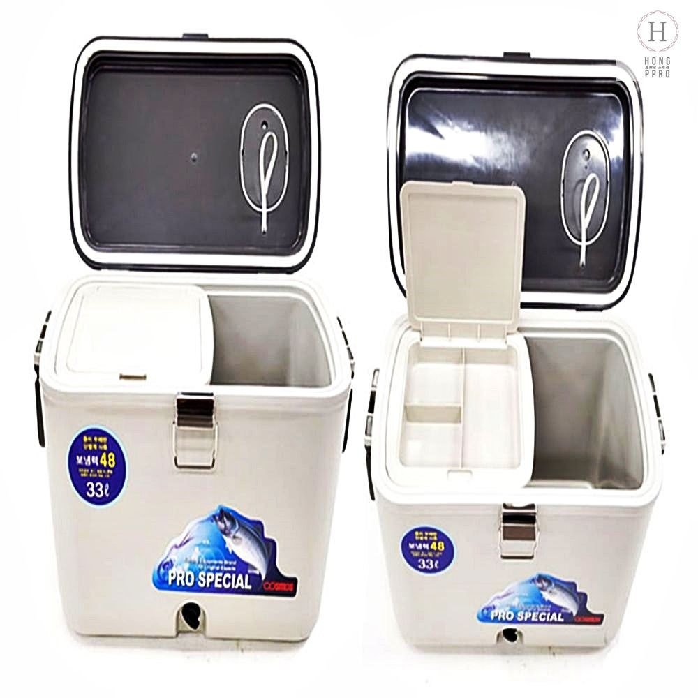 어깨끈포함 33리터쿨러 국산 낚시용아이스박스 33L 쿨러 어깨끈 고성능 신선보관