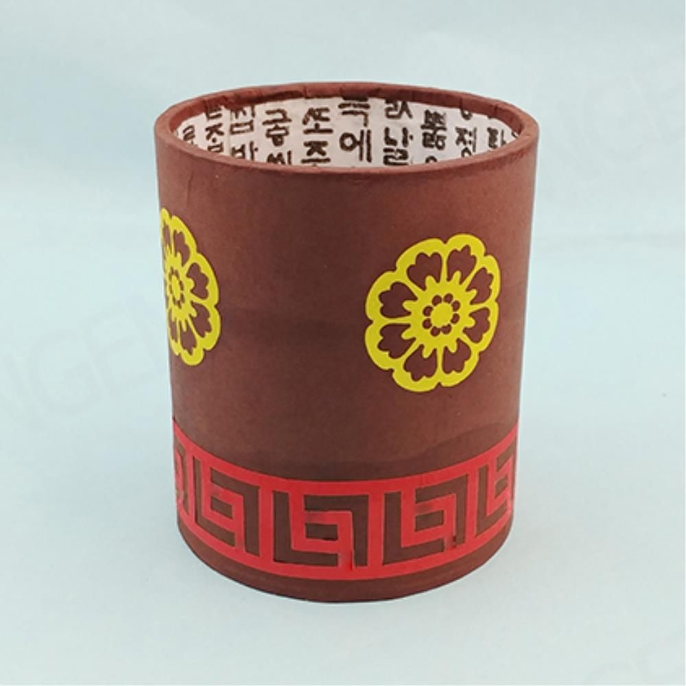 명절맞이 전통미술공예 원형연필꽂이 만들기 공작놀이 미술놀이 소장용 전통키트