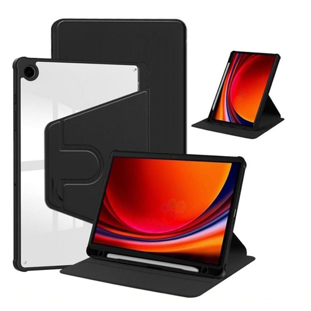 삼성 태블릿 10.4 갤럭시탭S6라이트 투명 회전 케이스 펜수납 SM-P615 P610 P613