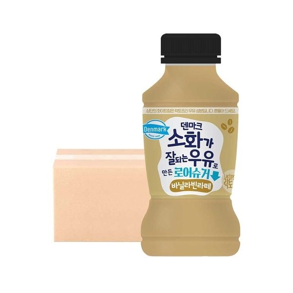 동원 덴마크 소화가 잘되는 우유로 만든 로어슈거 바닐라빈라떼 350ml 20입