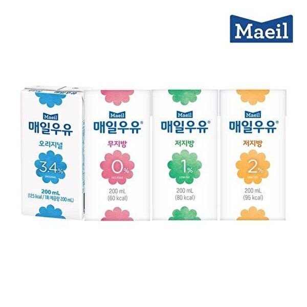 매일유업 [하프클럽]매일유업 멸균우유 오리지널/무지방/저지방 200ml 48팩 골라담기