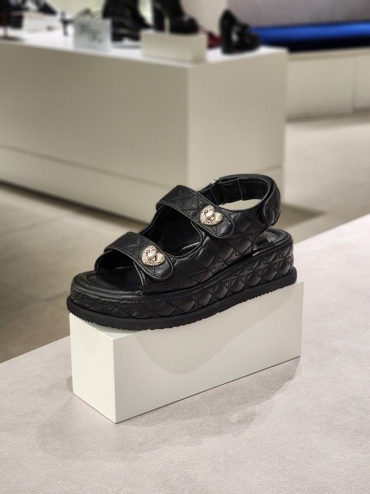 슈콤마보니 Cle sandal black _DG2AM24015BLK/DW2AM25001BLK 5CM
