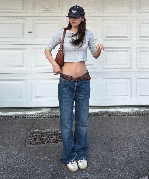 <매장정품> 글로니 GLOWNY THE RODEO JEANS (MID BLUE) GC26SPJS003MDB 617636