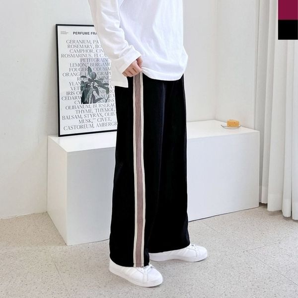 알티피아 GTT G278M 남자 커플 트레이닝 테잎 트랙 와이드 팬츠 (WFFZVAT)