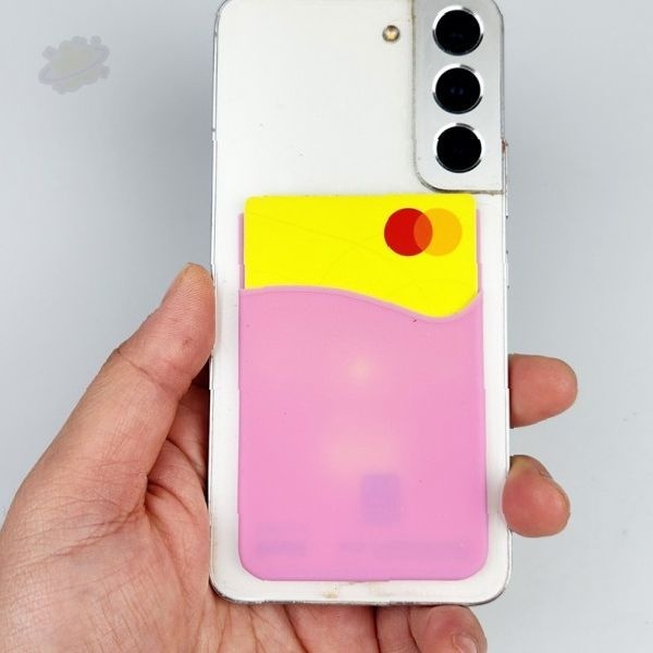 스마트폰 후면 접착 카드 포켓 교통카드 신분증 보관 슬림 수납 케이스 모바일