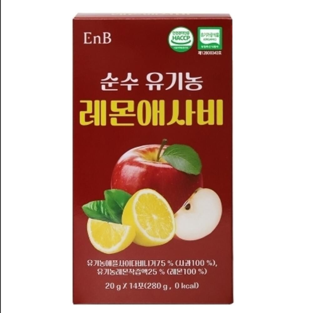 진스샵 상큼한 건강 자연 발효 식초 유기농 레몬 애사비 사과 초모 과일 식초 제품 14포