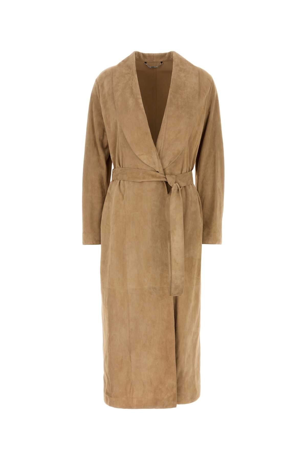 펜디 Camel suede coat FPS901AUONF1SA0