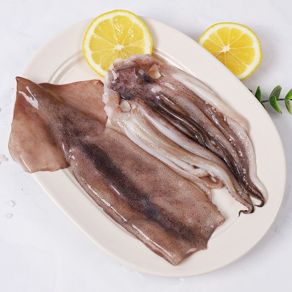 [강영수산]자연산 손질오징어 통오징어 10마리 1.1kg ( 2미 220g x 5팩 ) : 롯데ON