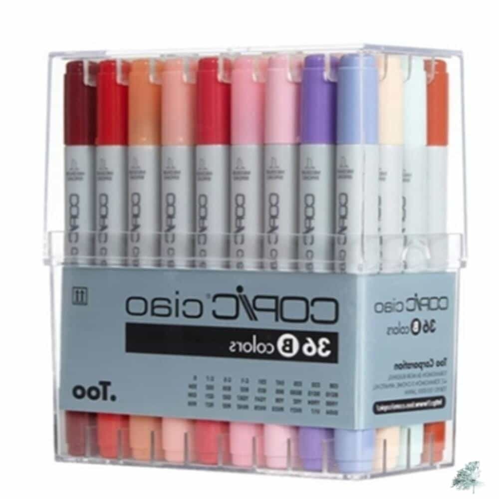 별동샤인 코픽 마카 36색B 챠오 미술마카 일러스트 블렌딩