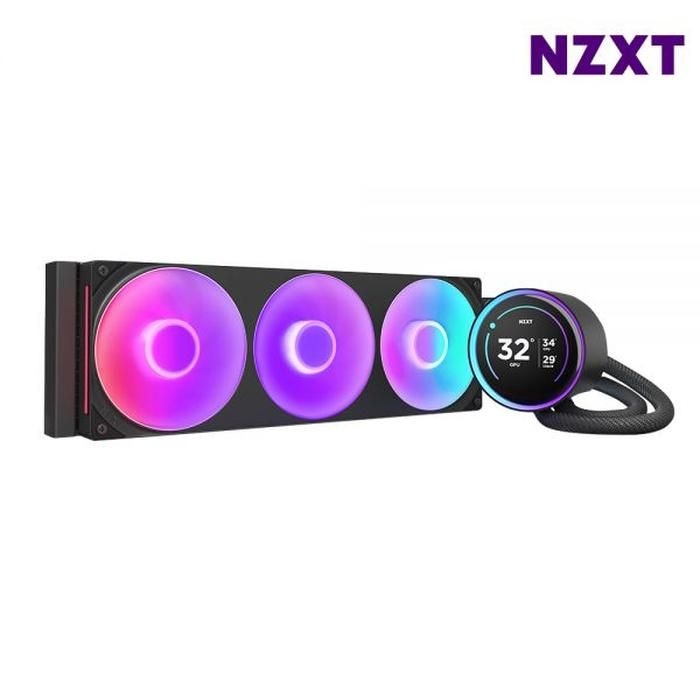 NZXT NZXT RGB 쿨러 컴퓨터 냉각 튜닝 KRAKEN ELITE V2 360 블.랙