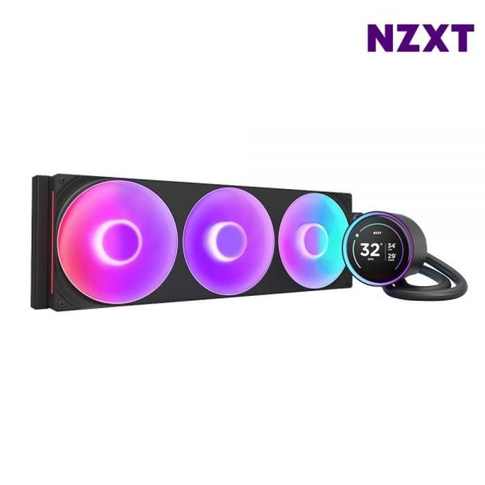 NZXT NZXT 컴퓨터냉각 RGB 수냉쿨러 게임용 KRAKEN ELITE V2 420 블.랙