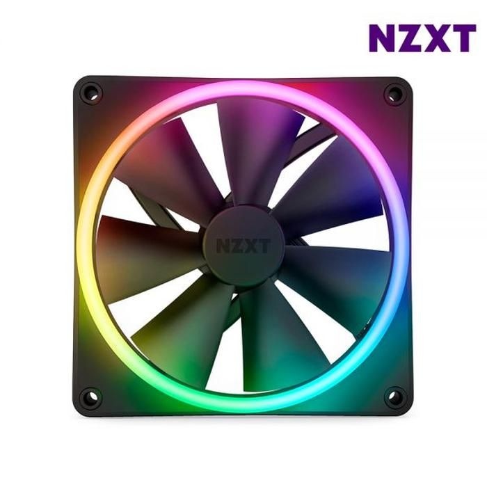 NZXT NZXT 팬 쿨링 냉각 조용한 RGB 조명 F140 DUO 블.랙