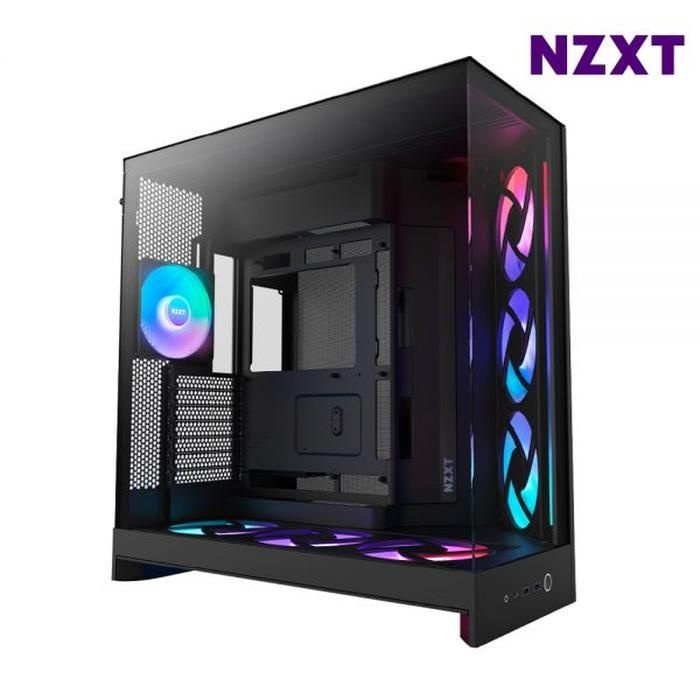 NZXT NZXT 블.랙 PC케이스 PC방 조명 미들타워 H9 FLOW RGB PLUS V2