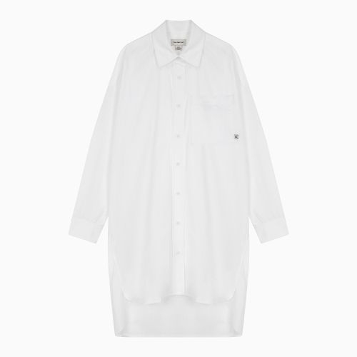 CALVIN KLEIN JEANS CALVIN KLEIN JEANS 여성 하이로우 헴 포플린 긴팔 셔츠 드레스 47AB001 YAA 47AB001YAA 134427