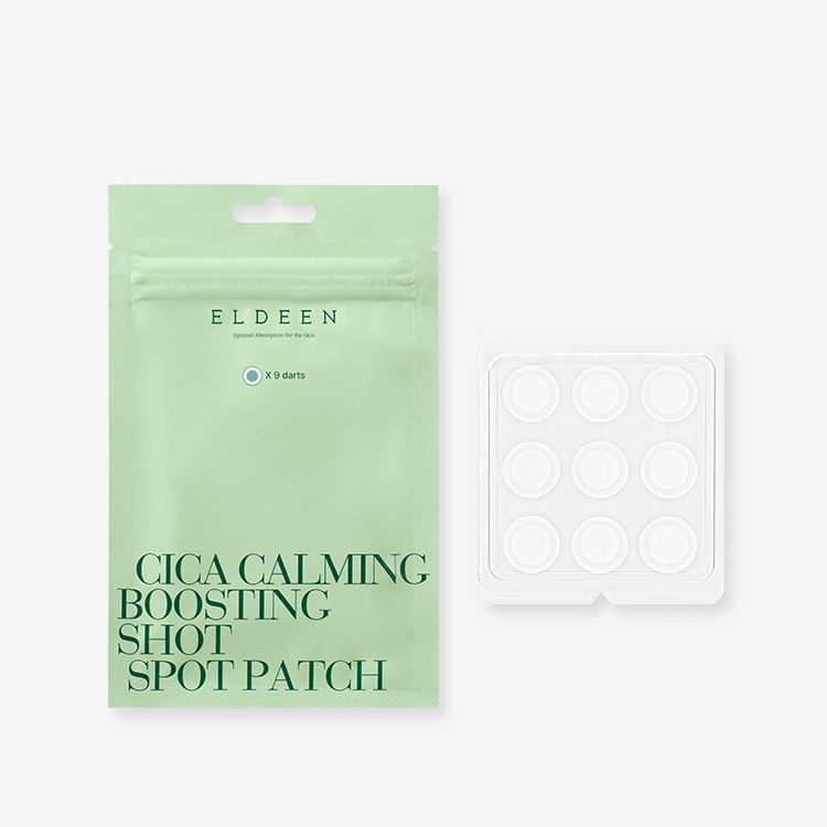[엘딘] 시카 카밍 부스팅샷 스팟 패치 9매입 고함량 히알루론산 티트리 마이크로 니들 집중 트러블 셀프 케어