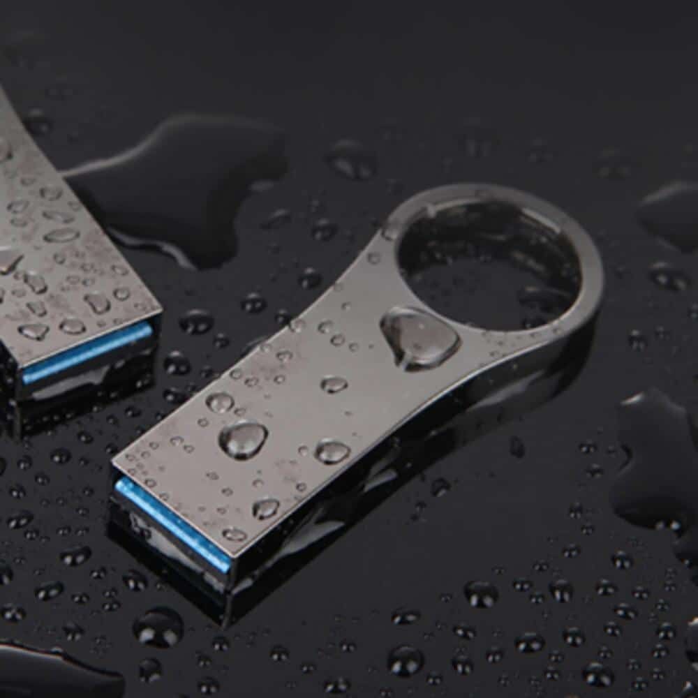 심플 메탈 라운드링 USB 3.0 메모리 128기가 생활방수 키링구멍 라운드젠