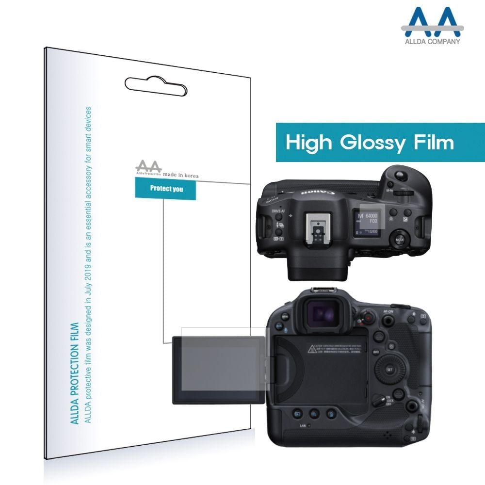 캐논 eos r3 호환용 고광택 보호필름 전면1장상단1장 카메라필름 카메라보호필름