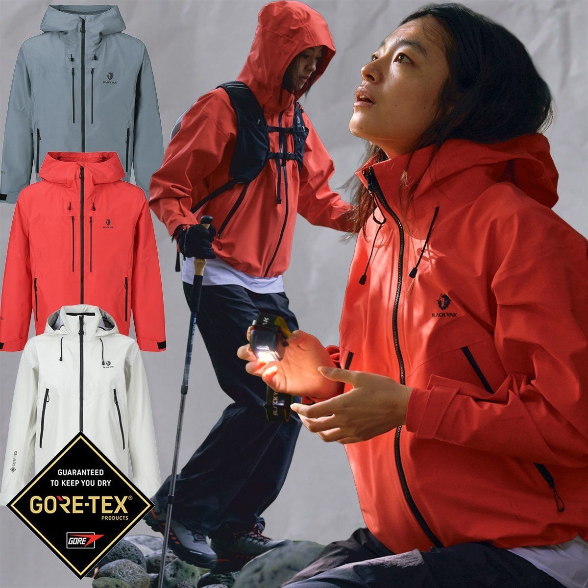 블랙야크 25년 봄신상 남성/여성 트레킹/등산 고어텍스 방수 바람막이 마와르 GTX자켓 1BYGJSU003/503
