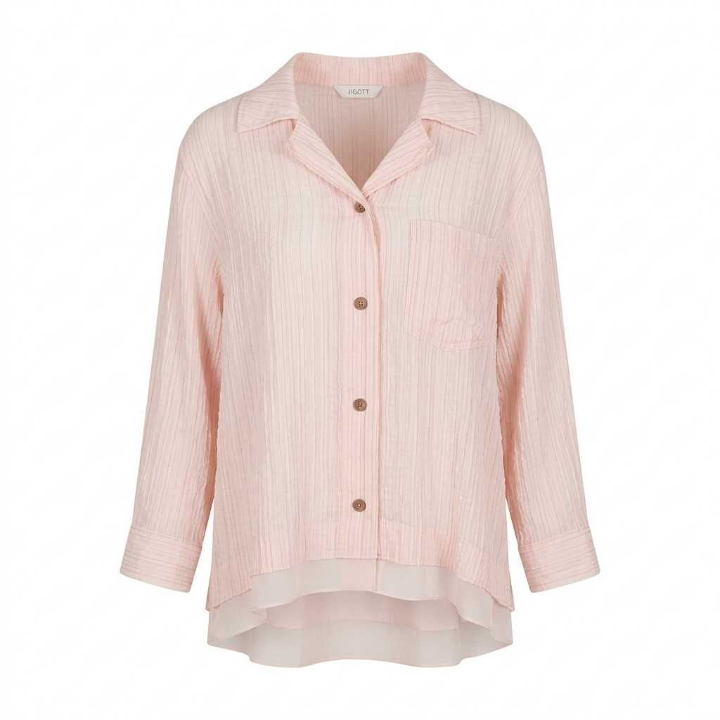 [롯데백화점] 지고트 링클  시폰 레이어드 셔츠 블라우스 (JS4E0BL511) LE1221342903