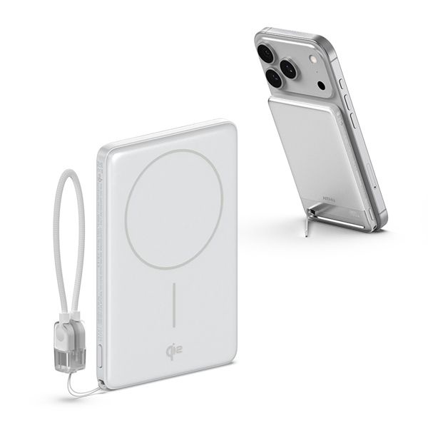 [오늘출발] 아트뮤 Qi2 15W 맥세이프 초슬림 고속 보조배터리 5000mAh QB510 화이트