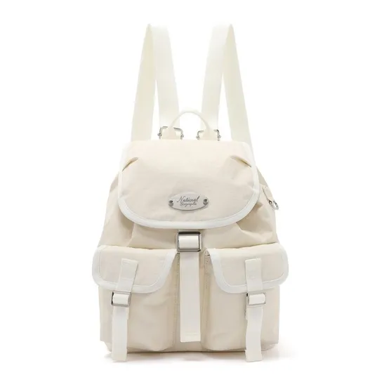 [내셔널지오그래픽][공식][정상가: 119,000원] N265ABG130 여성 루미 더블포켓 백팩 L/BEIGE : 롯데ON