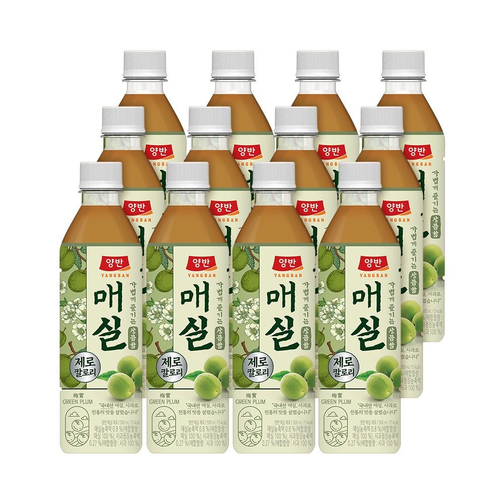 양반 매실 500ml 12개