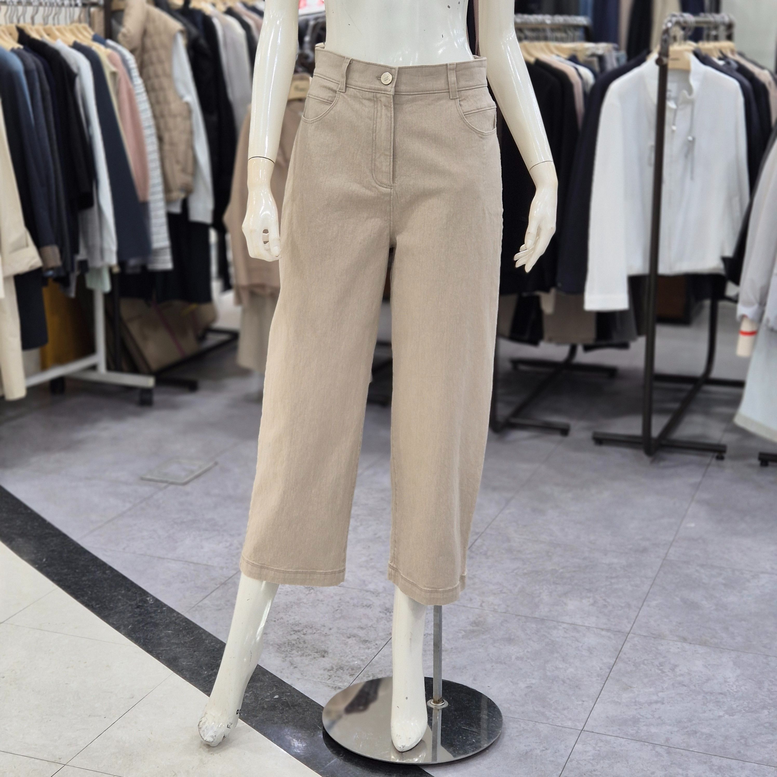 레노마레이디스 코튼 트윌 배기핏 팬츠 R2H21WSL070