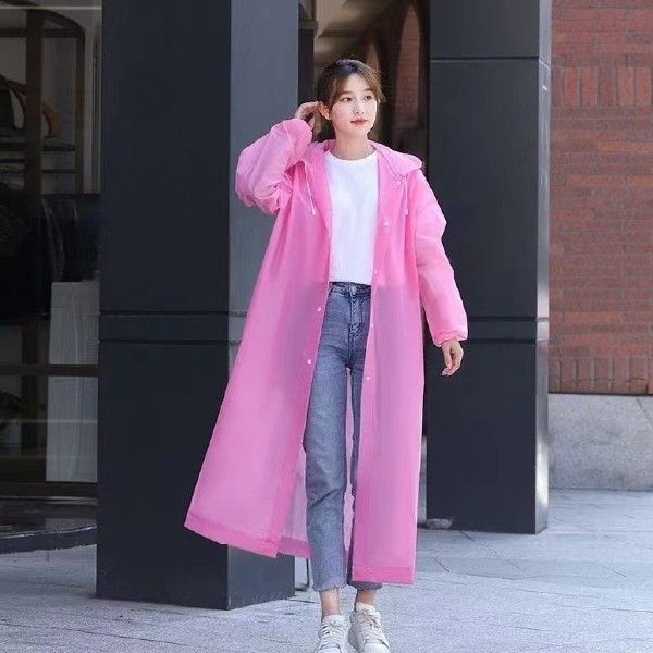 UnKnown [기회공작소] EVA 코트형 우비 휴대용우의 레인코트