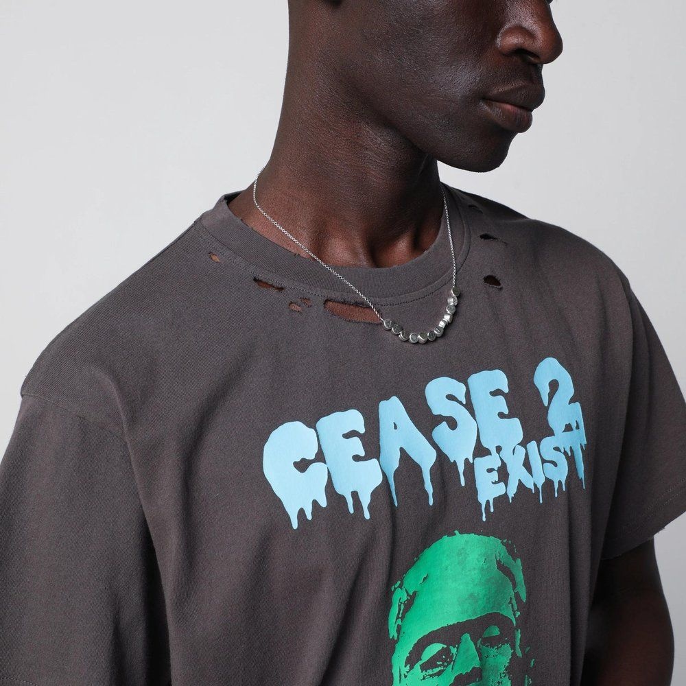 26 S/S 그레이 워싱 DEAD OR ALIVE 디스트레스 티셔츠 10011CO-AG B0051989613