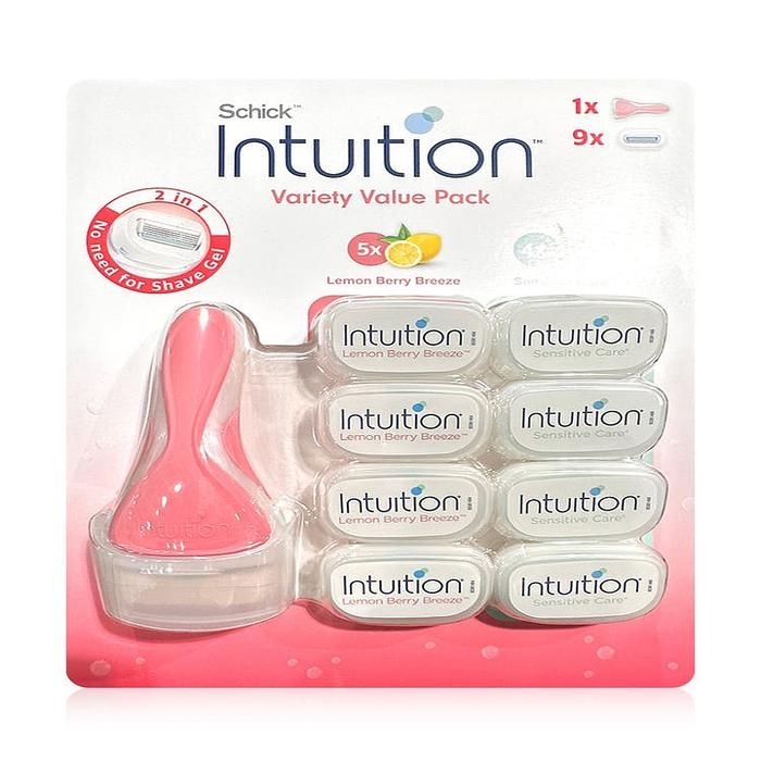 제품 뒷면의 사용방법을 참조해주세요. 쉬크 인튜이션 제모 기 세트 기1 + 날9(SH)