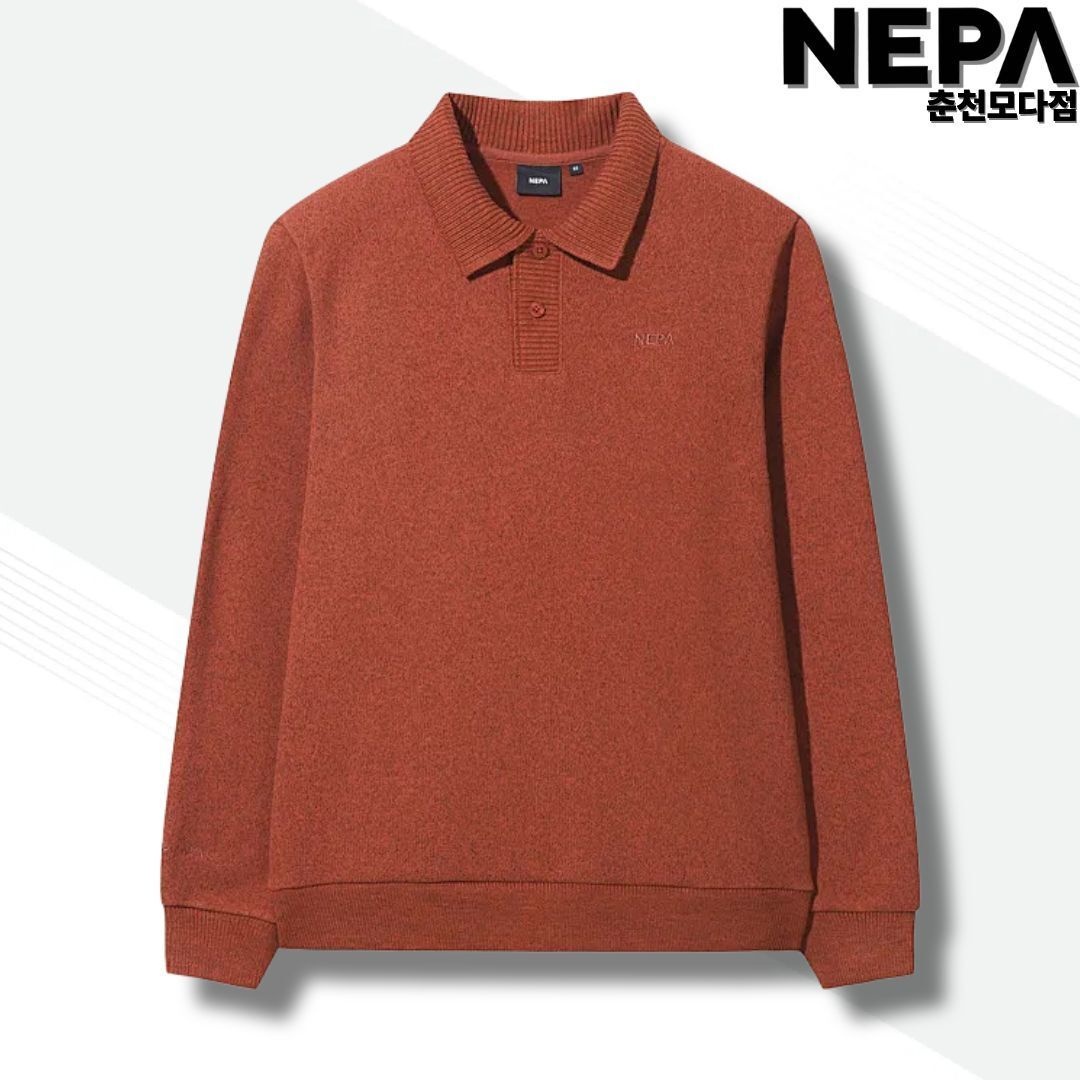 네파 남성 카라티 스웨터 폴로티셔츠 캐주얼 기모 보온성 니트 그라티아 폴로티 7L75243 F13