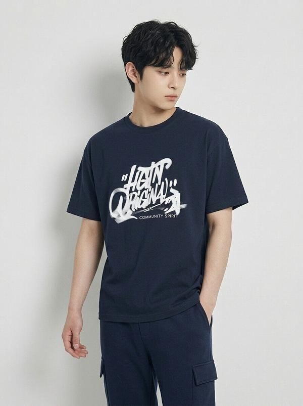 [행텐주니어]행텐틴즈 그래피티 레터 반팔 티셔츠14570-031-406-31-097_SC