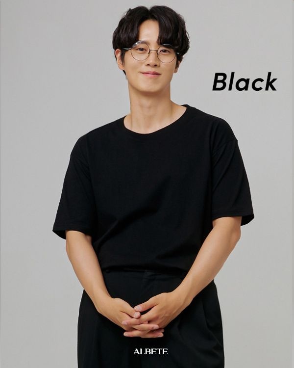 알베테 국내생산 알베테 면20수 반팔티 남녀공용 3XL까지 레이어드T 고객만족도최상