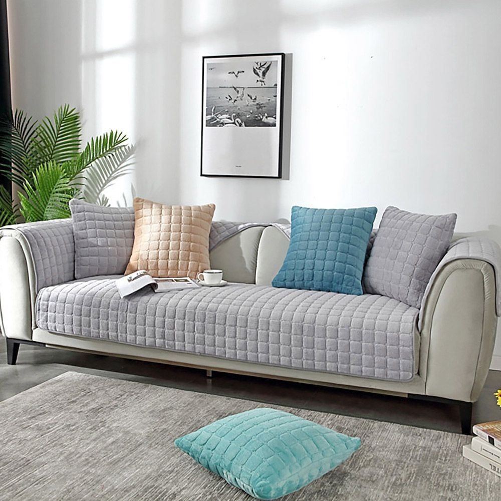 극세사 쇼파패드 퀼팅 소파커버 덮개