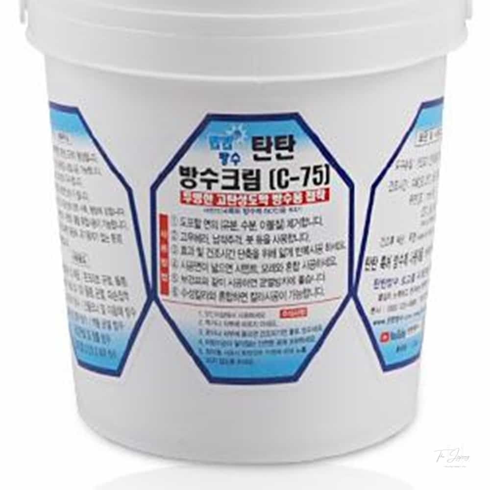 업체협력사 탄탄방수크림1.2KG 벽크랙보수 타일방수 콘크리트크랙보수