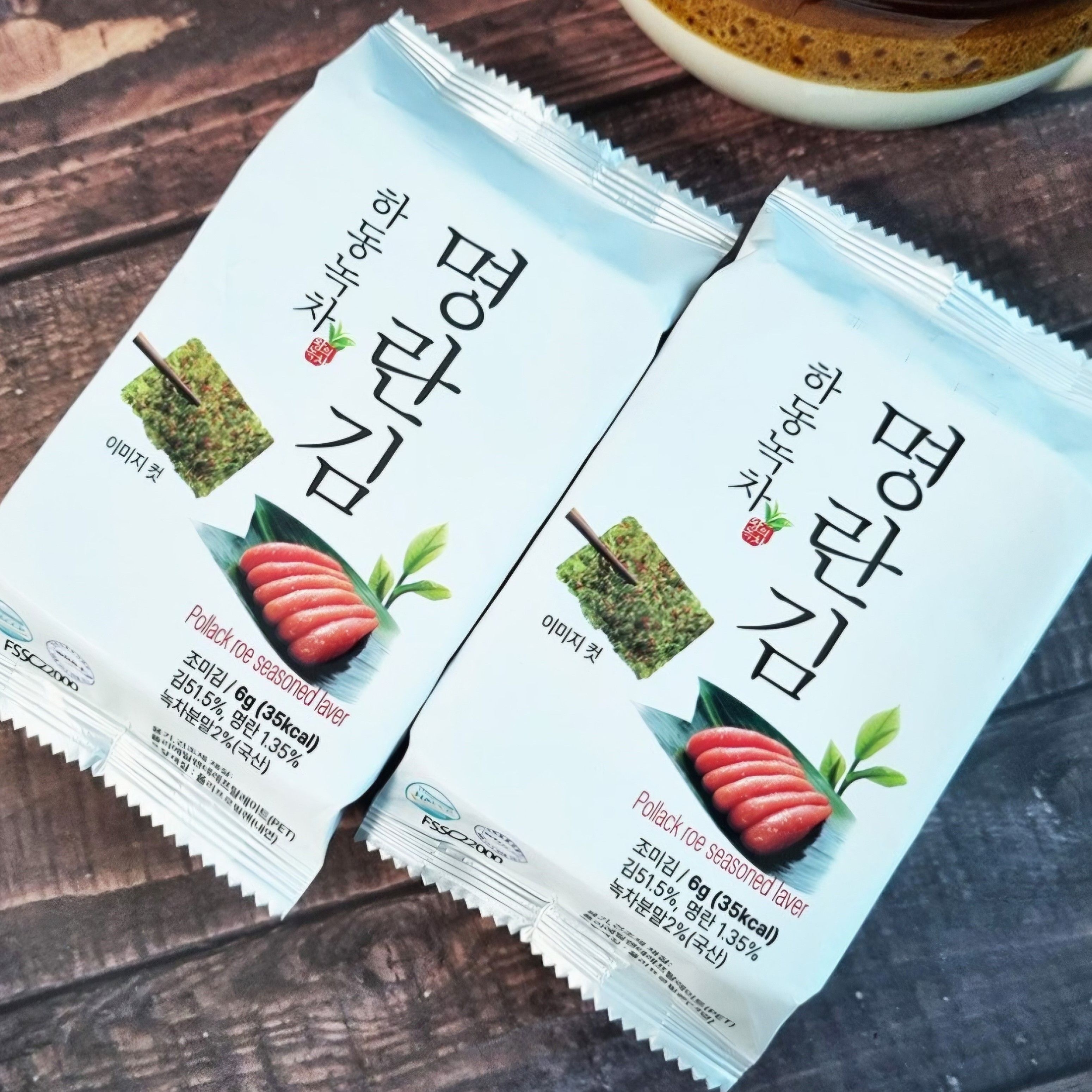 하동 녹차 명란김, 6g, 16개