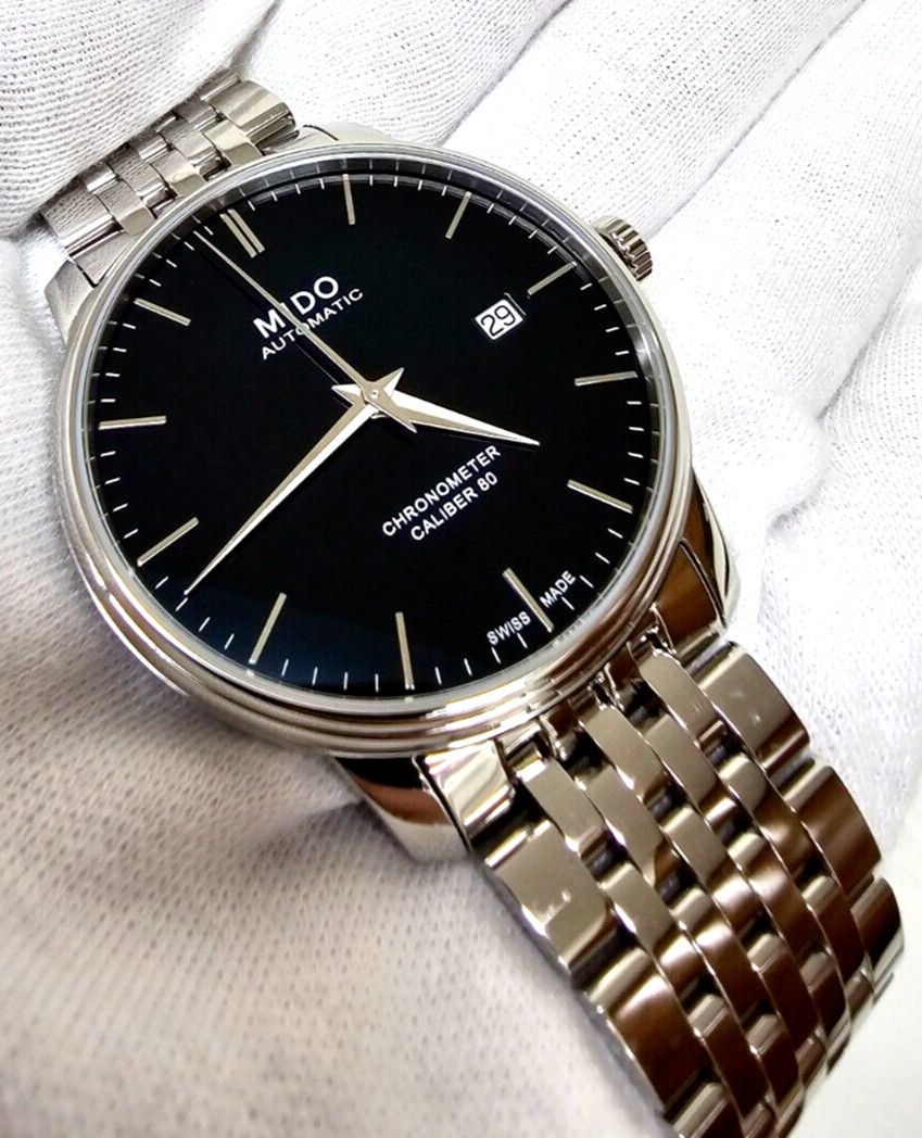 Mido 미도 바론첼리 오토 40mm SS 남성용 시계 M0274081105100 스토어 디스플레이 621095