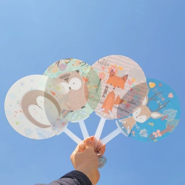 [하프클럽]예쁜 미니 플라스틱부채 미니부채 손부채 선풍기 여름