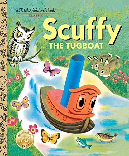 웬디북 영문 영어 유아 도서 Little Golden Book: Scuffy the Tugboat Hardcover 미국판 1862777