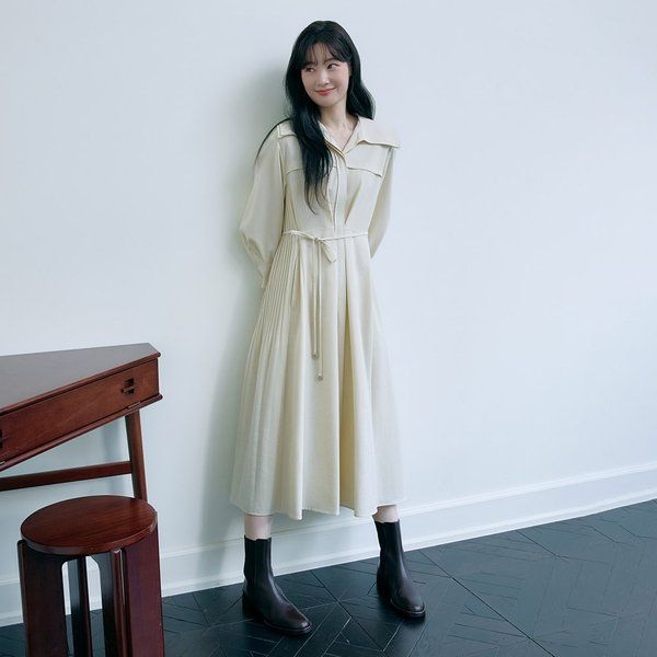 온앤온 셔츠형 플리츠 원피스 NEW5XO213 949598